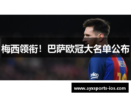 梅西领衔！巴萨欧冠大名单公布